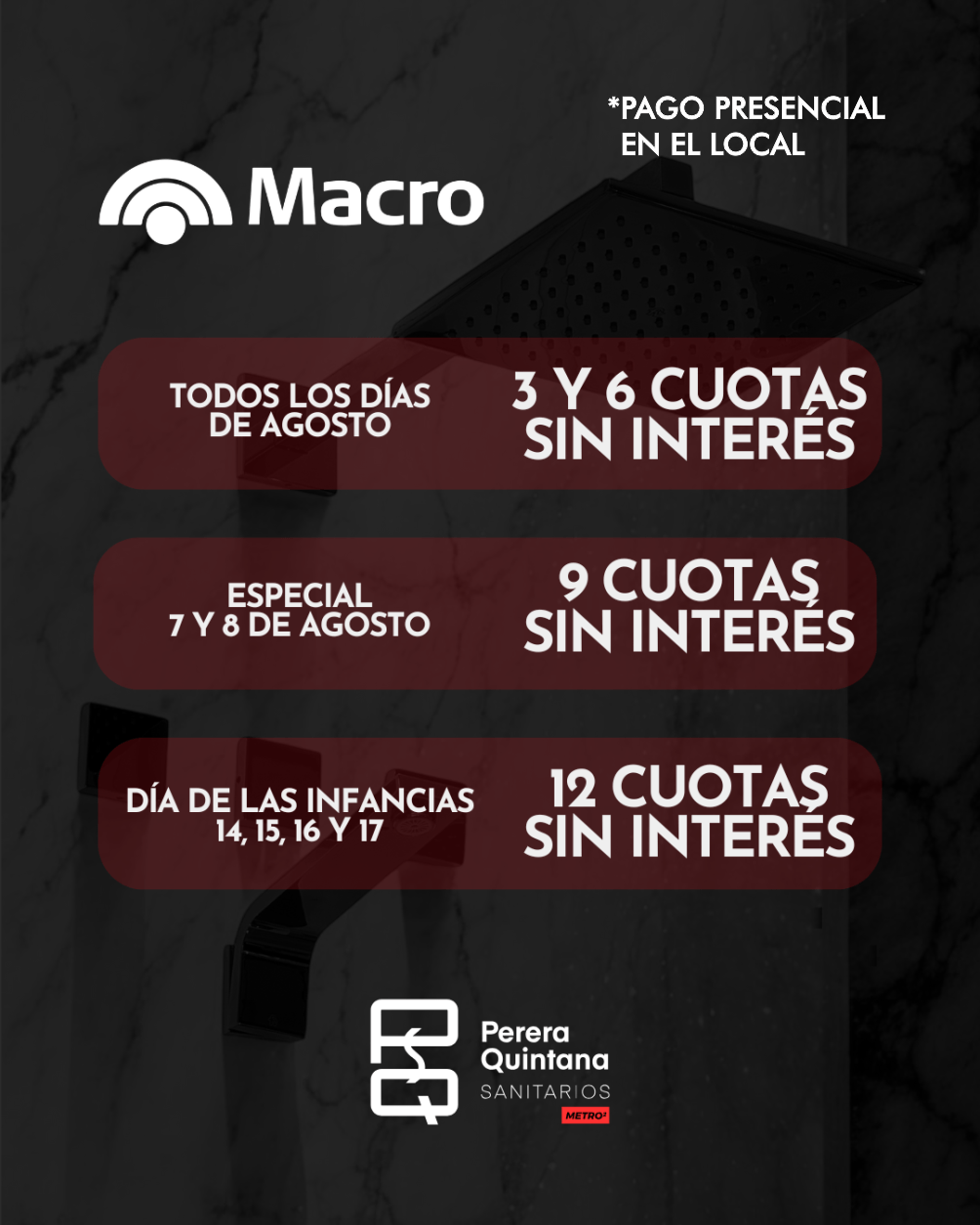 ofertas cuotas perera quintana dia de la niñez