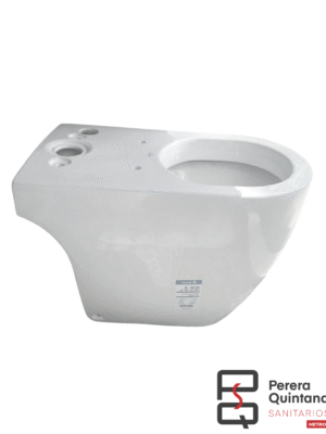 Inodoro corto Ferrum Fontana blanco, compacto y funcional