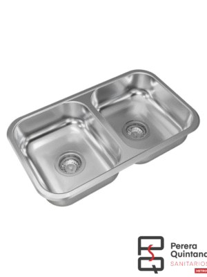 Bacha doble Johnson C28 acero inoxidable 59x34x15.