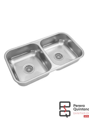 Bacha doble Johnson CC37 acero inoxidable 70x37x13.