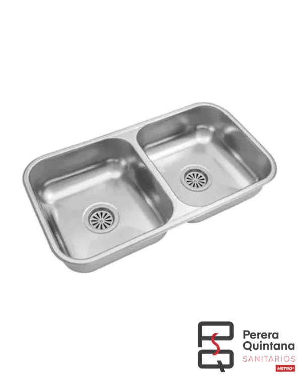 JOHNSON CC37 (70X37X13) BACHA DOBLE Bacha doble Johnson CC37 acero inoxidable 70x37x13.