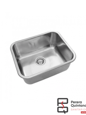 Bacha simple Johnson G50 de acero inoxidable, resistente y moderna.