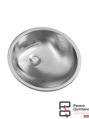 Bacha simple Johnson O340L de acero inoxidable, compacta y resistente.