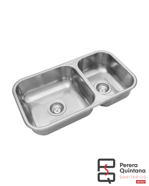 JOHNSON R37 (63X34X15) BACHA DOLE Bacha doble Johnson R37 de acero inoxidable, resistente y funcional.