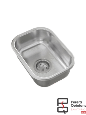 Bacha simple Johnson T3418 de acero inoxidable, compacta, resistente y funcional.