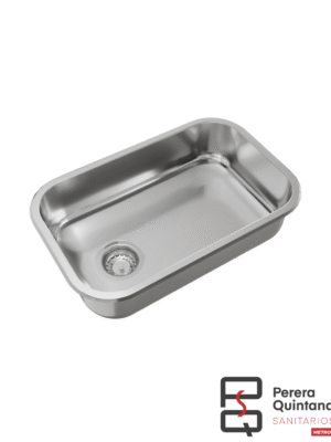 Bacha simple Johnson Z5218 de acero inoxidable, resistente, moderna y funcional.