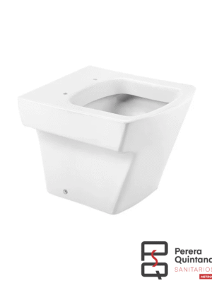 Inodoro corto Roca Hall blanco, diseño moderno y compacto
