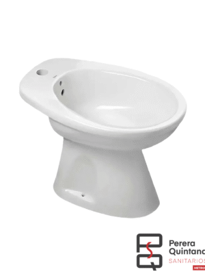 Bidet Roca Italiana de 1 agujero en porcelana blanca, diseño clásico y funcional.