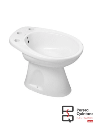 Bidet Roca Italiana de 3 agujeros en porcelana blanca, diseño clásico y versátil.