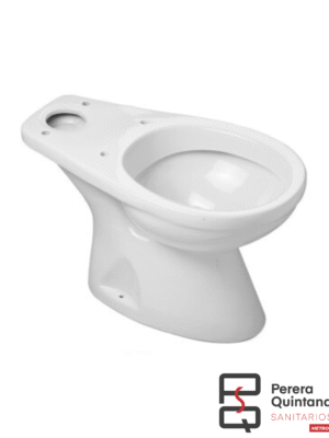 Inodoro largo Roca Italiana en porcelana blanca, diseño clásico y cómodo.