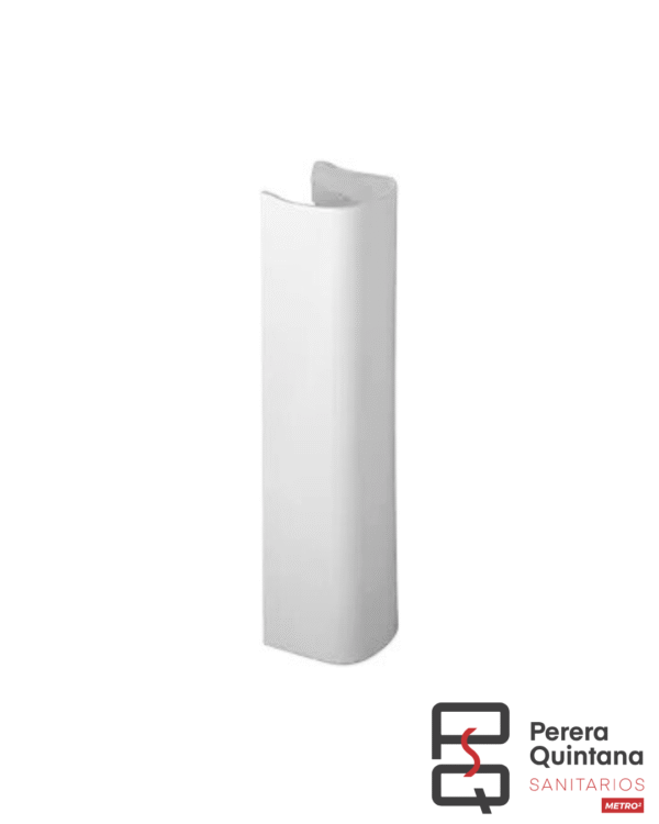 Columna Roca Mónaco en porcelana blanca, diseño clásico y resistente.