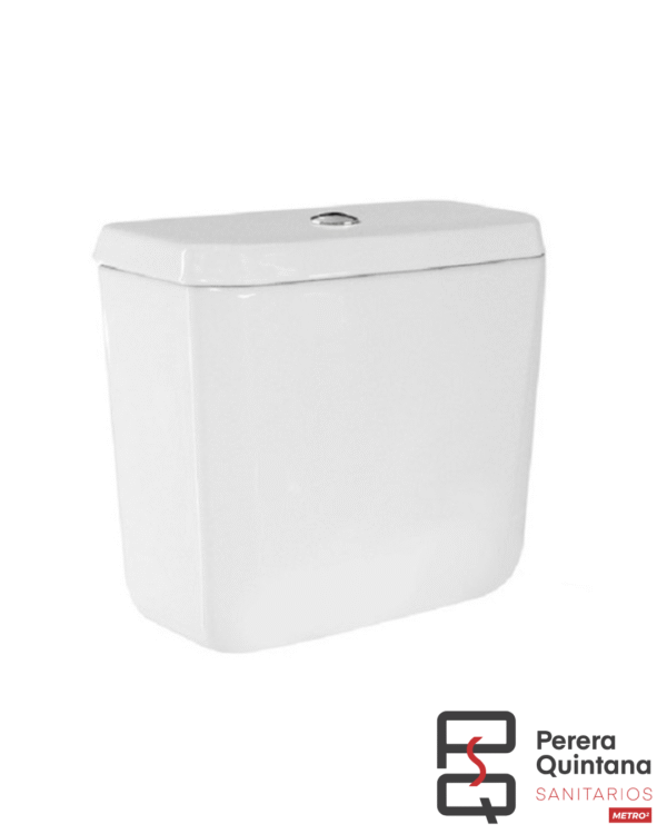 Depósito colgante Roca Mónaco en porcelana blanca, diseño clásico y práctico.