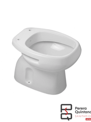 Inodoro corto Roca Mónaco blanco de porcelana sanitaria.
