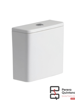 Depósito Ferrum Veneto descarga dual de porcelana blanca.