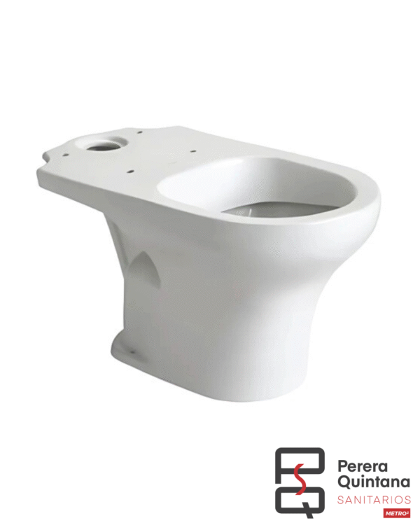 Inodoro largo Ferrum Veneto de porcelana blanca.