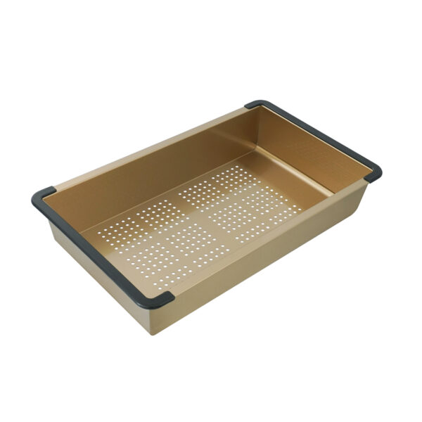 Bacha de Cocina de Acero Inoxidable Brushed Gold (750x450x220)