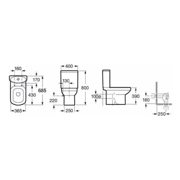 DAMA SENSO INODORO LARGO BCO